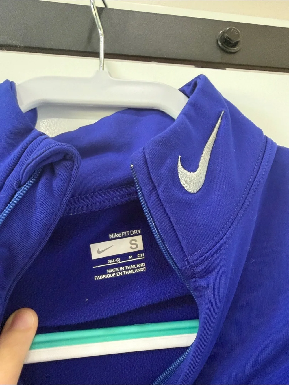 Vintage Nike Blue Quarter-Zip Performance Pullover